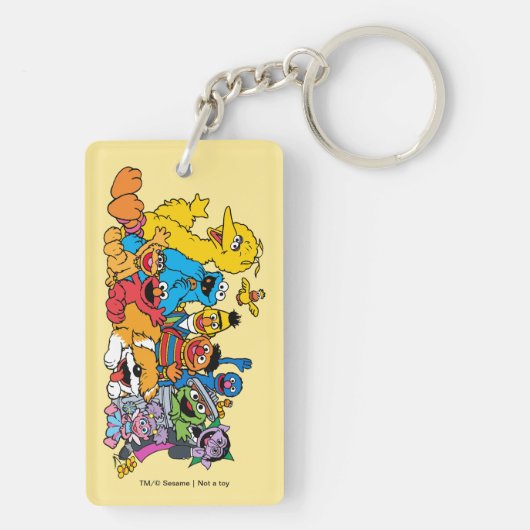 Sesamstraat | Portret Sesame Pals Group Sleutelhanger (achterkant)