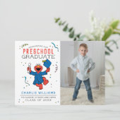 Sesamstraat | Preschool Afstuderen - Foto Aankondiging (Staand voorkant)