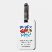 Sesamstraat | Puppy Play Elmo & Tango Bagagelabel (Achterkant verticaal)