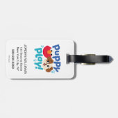 Sesamstraat | Puppy Play Elmo & Tango Bagagelabel (Achterkant horizontaal)