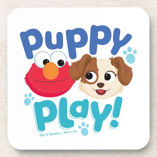 Sesamstraat | Puppy Play Elmo & Tango Bier Onderzetter (Voorkant)