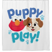 Sesamstraat | Puppy Play Elmo & Tango Douchegordijn (Voorkant)
