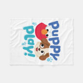 Sesamstraat | Puppy Play Elmo & Tango Fleece Deken (Voorkant (Horizontaal))