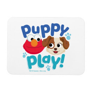 Sesamstraat Puppy Play Elmo & Tango Magneet