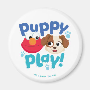 Sesamstraat Puppy Play Elmo & Tango Magneet