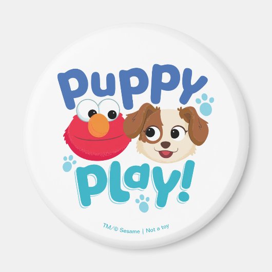 Sesamstraat | Puppy Play Elmo & Tango Magneet (Voorkant)