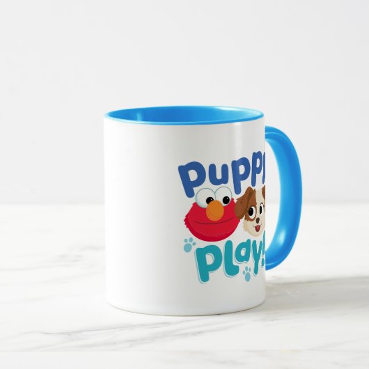 Sesamstraat | Puppy Play Elmo & Tango Mok (Voorkant rechts)