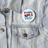 Sesamstraat | Puppy Play Elmo & Tango Ronde Button 5,7 Cm (In situ)