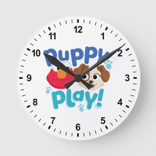 Sesamstraat | Puppy Play Elmo & Tango Ronde Klok (Voorkant)