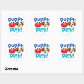 Sesamstraat | Puppy Play Elmo & Tango Ronde Sticker (Vel)