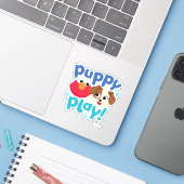 Sesamstraat | Puppy Play Elmo & Tango Sticker (Laptop met iPhone)