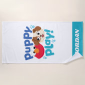 Sesamstraat | Puppy Play Elmo & Tango Strandlaken (Voorkant)