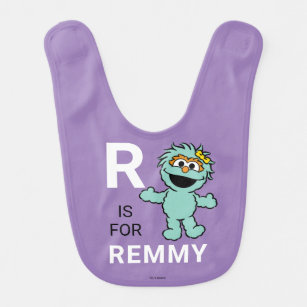 Sesamstraat   R voor Rosita   Jouw namen toevoegen Baby Slabbetje