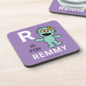 Sesamstraat | R voor Rosita | Jouw namen toevoegen Bier Onderzetter (Linkerzijde)