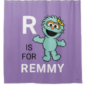 Sesamstraat | R voor Rosita | Jouw namen toevoegen Douchegordijn (Voorkant)