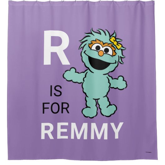 Sesamstraat | R voor Rosita | Jouw namen toevoegen Douchegordijn (Voorkant)