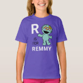 Sesamstraat | R voor Rosita | Jouw namen toevoegen T-shirt (Voorkant)
