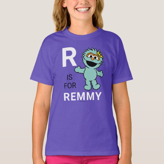 Sesamstraat | R voor Rosita | Jouw namen toevoegen T-shirt (Voorkant)