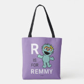 Sesamstraat | R voor Rosita | Jouw namen toevoegen Tote Bag (Achterkant)