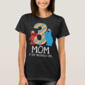 Sesamstraat Rainbow 3rd Birthday | Mam T-Shirt (Voorkant)