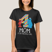 Sesamstraat Rainbow 4th Birthday | Mam T-Shirt (Voorkant)