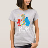 Sesamstraat Regenboog 1st Birthday | Mam Tri-Blend Shirt (Voorkant)