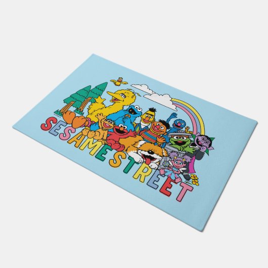 Sesamstraat | Regenbooggolf Deurmat (Schuin)