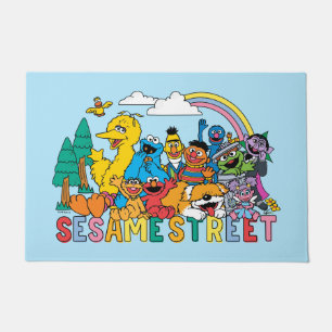 Sesamstraat Regenbooggolf Deurmat