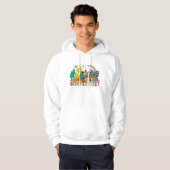 Sesamstraat | Regenbooggolf Hoodie (Voorkant volledig)