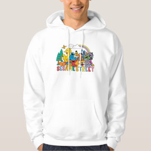 Sesamstraat   Regenbooggolf Hoodie