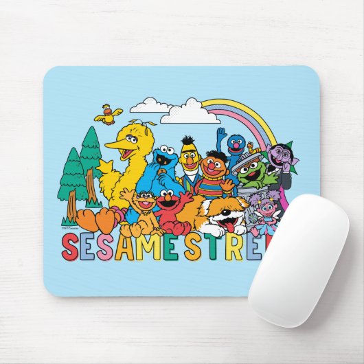 Sesamstraat | Regenbooggolf Muismat (Met muis)