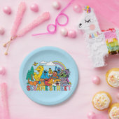 Sesamstraat | Regenbooggolf Papieren Bordje (Feest)
