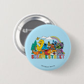 Sesamstraat | Regenbooggolf Ronde Button 5,7 Cm (Voorkant /achterkant)