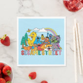 Sesamstraat | Regenbooggolf Servet (Insitu)