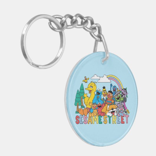 Sesamstraat | Regenbooggolf Sleutelhanger (Voorkant Links)
