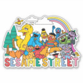 Sesamstraat | Regenbooggolf Sticker (Voorkant)
