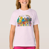 Sesamstraat | Regenbooggolf T-shirt (Voorkant)
