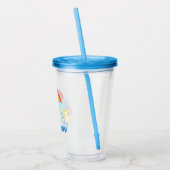 Sesamstraat | Regenbooggrafie | Jouw namen toevoeg Acryl Drinkbeker (Links)