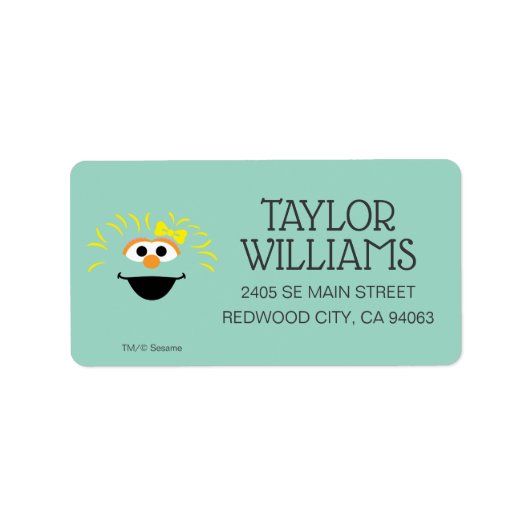 Sesamstraat | Rosita Face Art Etiket (Voorkant)