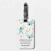 Sesamstraat | Rosita Music Scribble Pattern Bagagelabel (Achterkant verticaal)