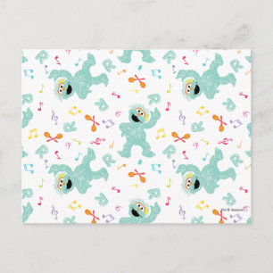Sesamstraat   Rosita Music Scribble Pattern Briefkaart