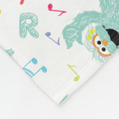 Sesamstraat | Rosita Music Scribble Pattern Fleece Deken (Hoek)