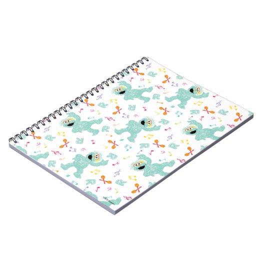Sesamstraat | Rosita Music Scribble Pattern Notitieboek (Linkerzijde)