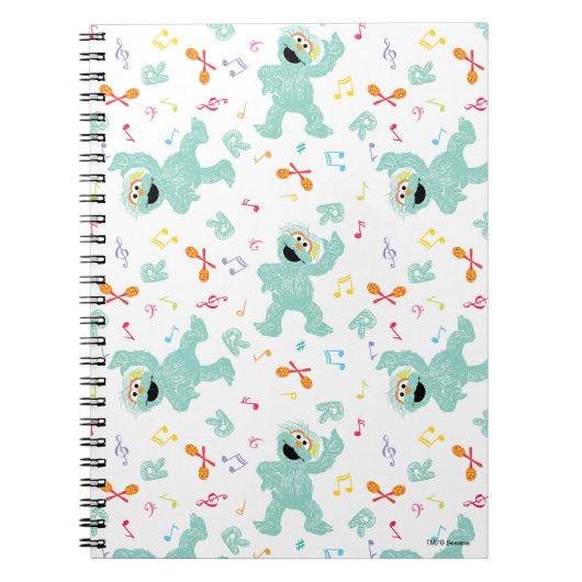 Sesamstraat | Rosita Music Scribble Pattern Notitieboek (Voorkant)