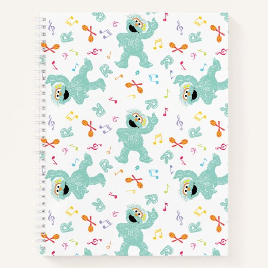 Sesamstraat | Rosita Music Scribble Pattern Notitieboek (Voorkant)