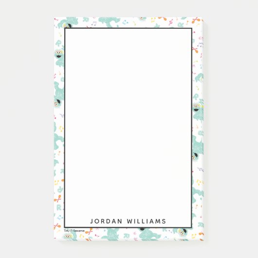 Sesamstraat | Rosita Music Scribble Pattern Post-it® Notes (Voorkant)