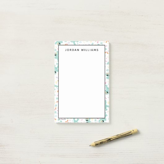 Sesamstraat | Rosita Music Scribble Pattern Post-it® Notes (Op bureau)