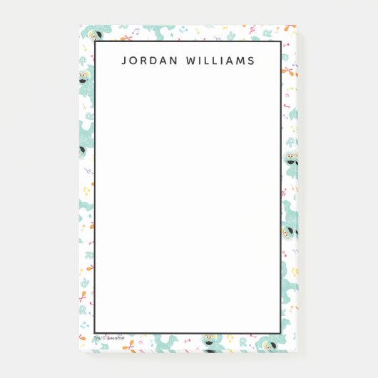 Sesamstraat | Rosita Music Scribble Pattern Post-it® Notes (Voorkant)