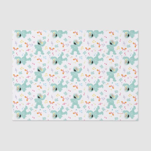 Sesamstraat | Rosita Music Scribble Pattern Tissuepapier (Voorkant)