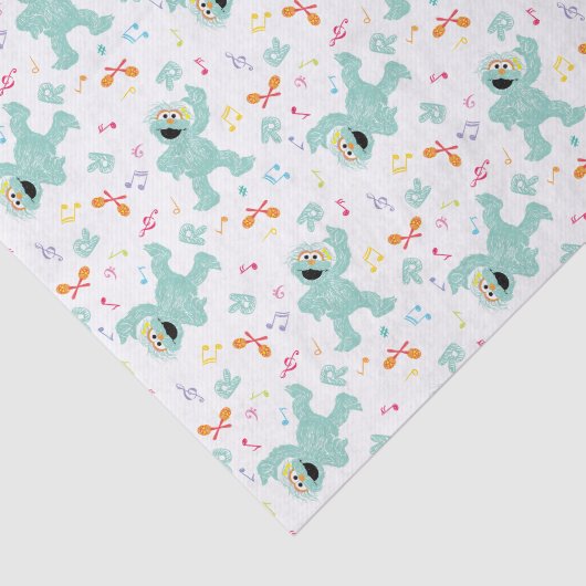 Sesamstraat | Rosita Music Scribble Pattern Tissuepapier (Detail)